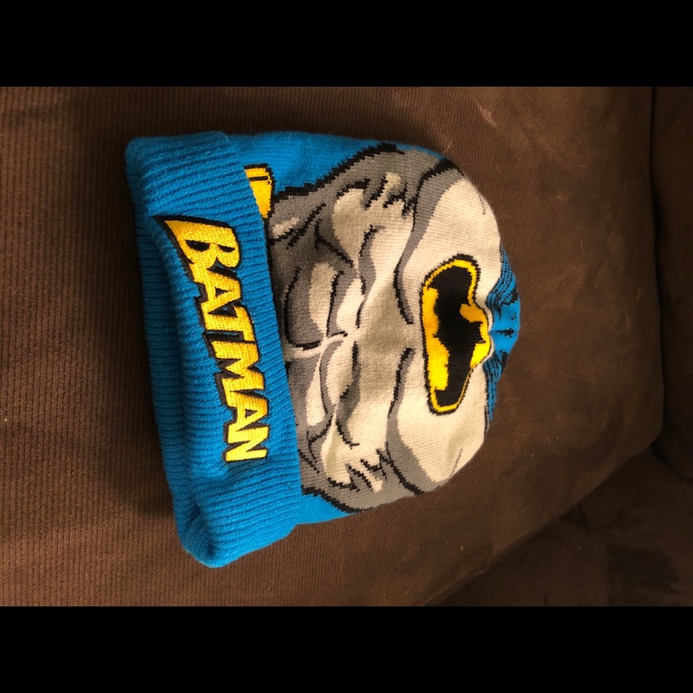 Batman blue beanie toboggan vintage
